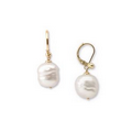 White Baroque Pearl Drop Earrings